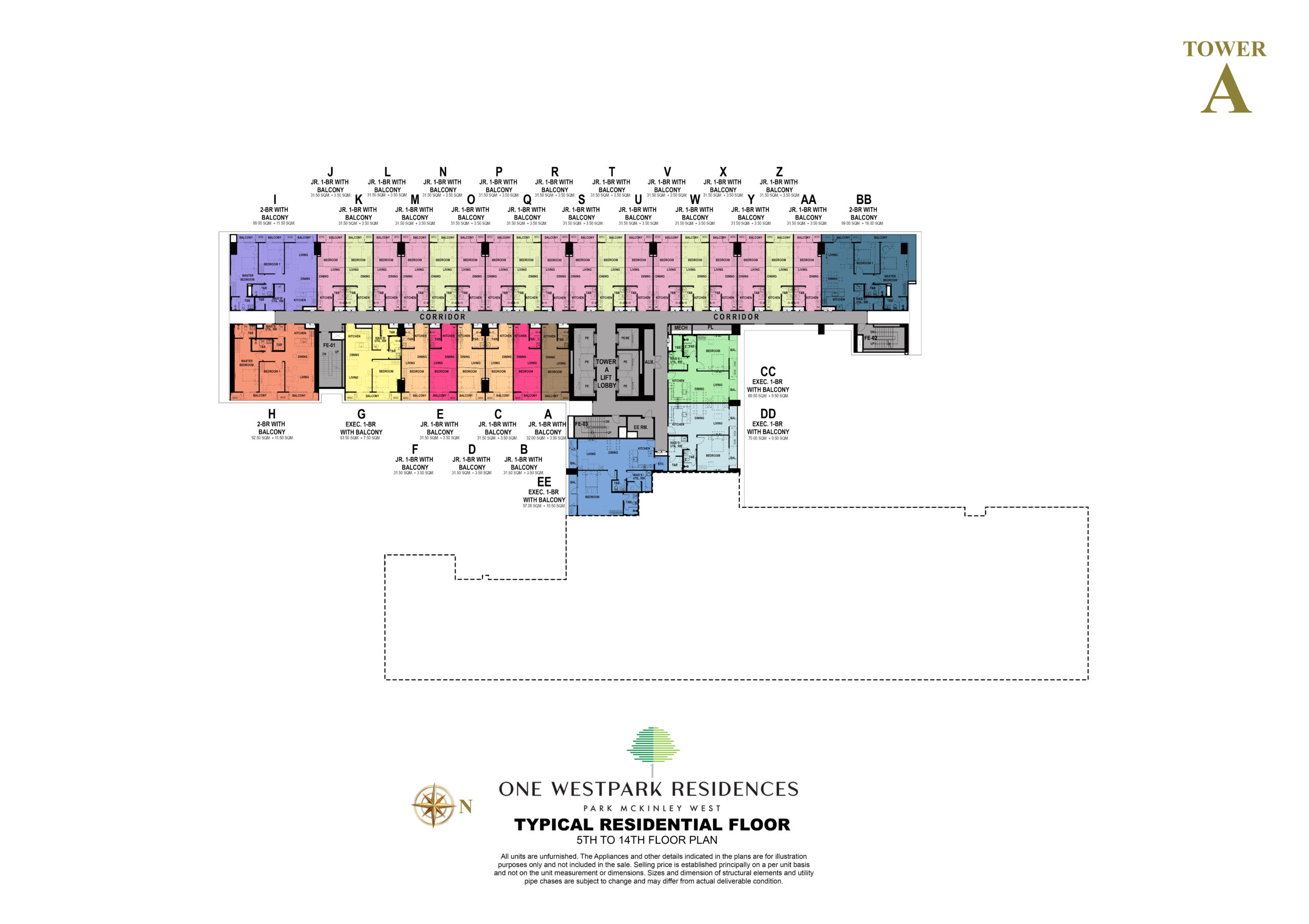 TYPICAL 5TH-14TH FLOOR PLAN (LOW ZONE)_TOWER A_ (1)